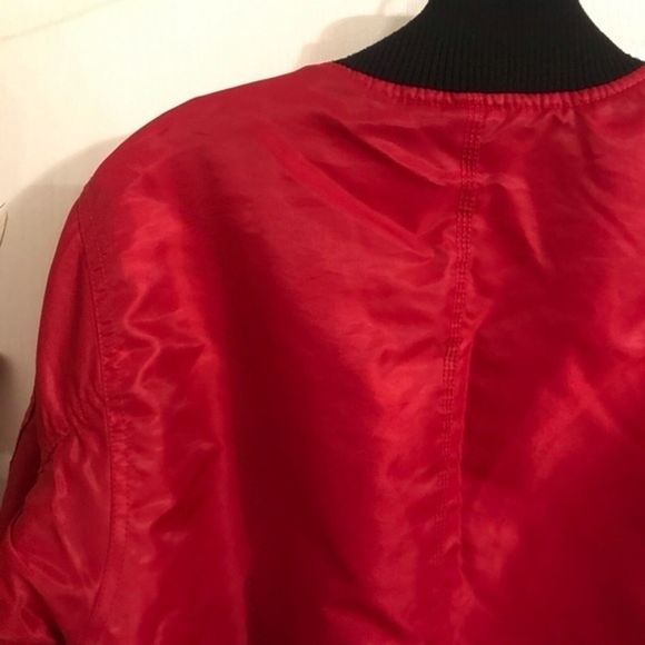 Bleaker & Mercer red bomber jacked SZ: M - Picture 9 of 10